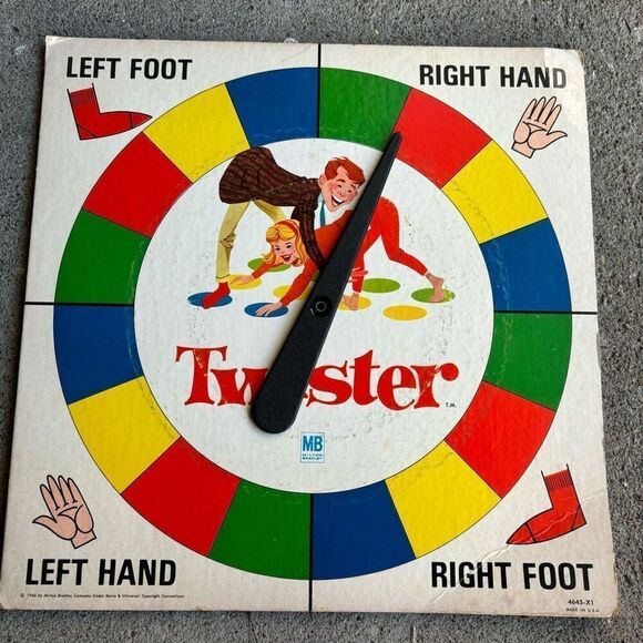 Twister Game Mat And Spinner 1966 - Picture 7 of 9